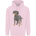 A Coonhound Dog Mens 80% Cotton Hoodie Light Pink