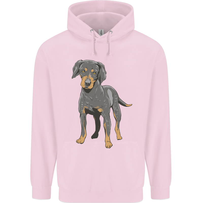 A Coonhound Dog Mens 80% Cotton Hoodie Light Pink