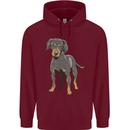 A Coonhound Dog Mens 80% Cotton Hoodie Maroon