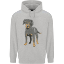 A Coonhound Dog Mens 80% Cotton Hoodie Sports Grey