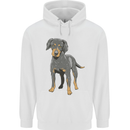 A Coonhound Dog Mens 80% Cotton Hoodie White