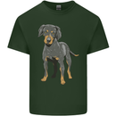 A Coonhound Dog Mens Cotton T-Shirt Tee Top Forest Green