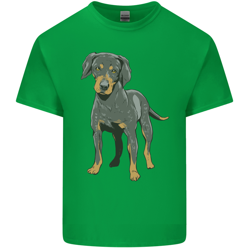 A Coonhound Dog Mens Cotton T-Shirt Tee Top Irish Green