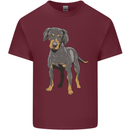 A Coonhound Dog Mens Cotton T-Shirt Tee Top Maroon