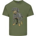 A Coonhound Dog Mens Cotton T-Shirt Tee Top Military Green