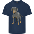 A Coonhound Dog Mens Cotton T-Shirt Tee Top Navy Blue