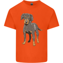 A Coonhound Dog Mens Cotton T-Shirt Tee Top Orange