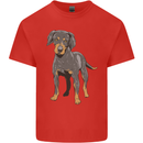 A Coonhound Dog Mens Cotton T-Shirt Tee Top Red