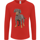 A Coonhound Dog Mens Long Sleeve T-Shirt Red
