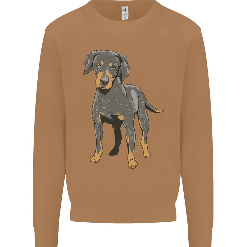 A Coonhound Dog Mens Sweatshirt Jumper Caramel Latte