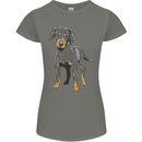 A Coonhound Dog Womens Petite Cut T-Shirt Charcoal