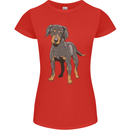 A Coonhound Dog Womens Petite Cut T-Shirt Red