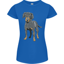 A Coonhound Dog Womens Petite Cut T-Shirt Royal Blue