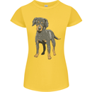 A Coonhound Dog Womens Petite Cut T-Shirt Yellow
