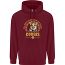 A Corgi Dog Childrens Kids Hoodie Maroon