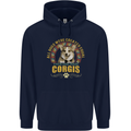 A Corgi Dog Childrens Kids Hoodie Navy Blue