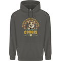 A Corgi Dog Childrens Kids Hoodie Storm Grey