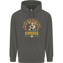 A Corgi Dog Childrens Kids Hoodie Storm Grey