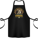 A Corgi Dog Cotton Apron 100% Organic Black