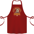 A Corgi Dog Cotton Apron 100% Organic Maroon