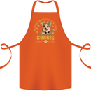 A Corgi Dog Cotton Apron 100% Organic Orange
