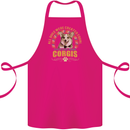 A Corgi Dog Cotton Apron 100% Organic Pink
