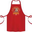 A Corgi Dog Cotton Apron 100% Organic Red