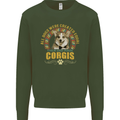 A Corgi Dog Kids Sweatshirt Jumper Forest Green