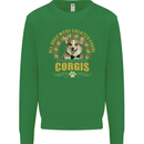 A Corgi Dog Kids Sweatshirt Jumper Irish Green