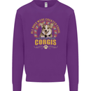 A Corgi Dog Kids Sweatshirt Jumper Purple