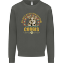 A Corgi Dog Kids Sweatshirt Jumper Storm Grey