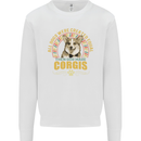 A Corgi Dog Kids Sweatshirt Jumper White