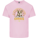 A Corgi Dog Kids T-Shirt Childrens Light Pink