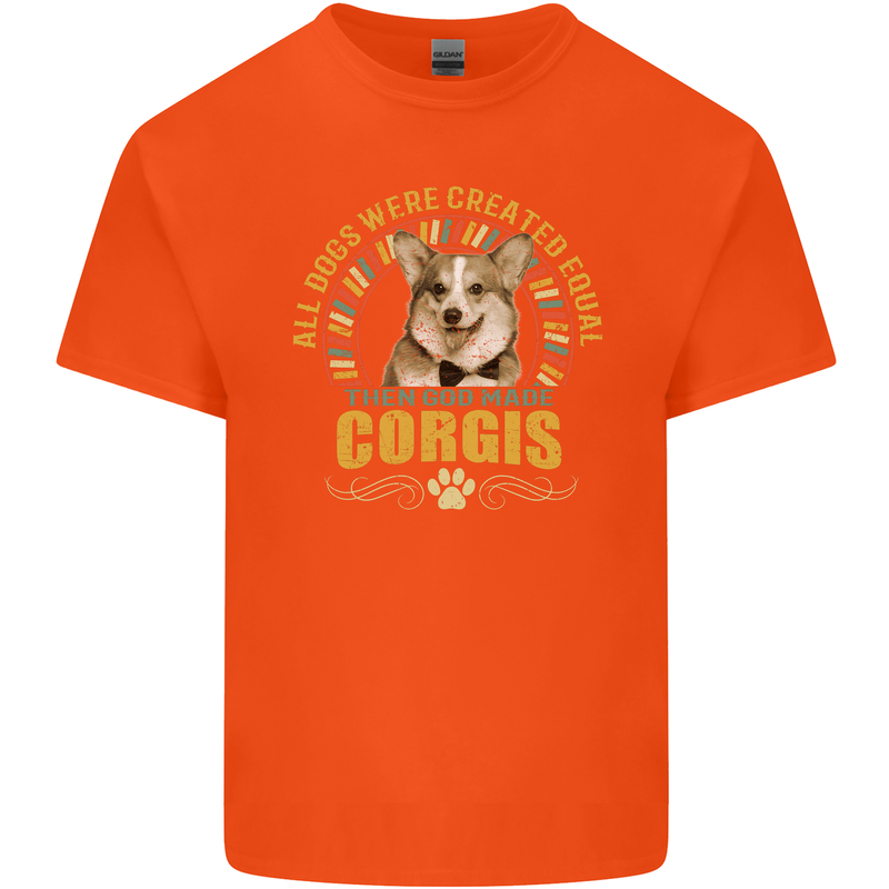 A Corgi Dog Kids T-Shirt Childrens Orange