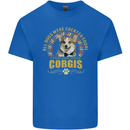 A Corgi Dog Kids T-Shirt Childrens Royal Blue