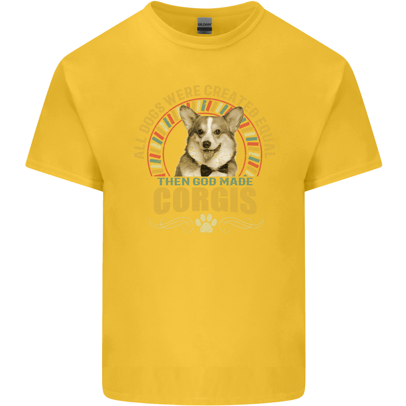 A Corgi Dog Kids T-Shirt Childrens Yellow