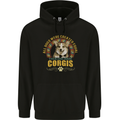 A Corgi Dog Mens 80% Cotton Hoodie Black