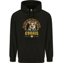 A Corgi Dog Mens 80% Cotton Hoodie Black