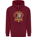 A Corgi Dog Mens 80% Cotton Hoodie Maroon