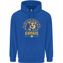 A Corgi Dog Mens 80% Cotton Hoodie Royal Blue
