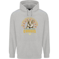 A Corgi Dog Mens 80% Cotton Hoodie Sports Grey