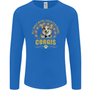 A Corgi Dog Mens Long Sleeve T-Shirt Royal Blue