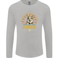 A Corgi Dog Mens Long Sleeve T-Shirt Sports Grey