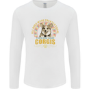A Corgi Dog Mens Long Sleeve T-Shirt White