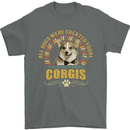 A Corgi Dog Mens T-Shirt 100% Cotton Charcoal
