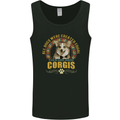 A Corgi Dog Mens Vest Tank Top Black
