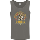 A Corgi Dog Mens Vest Tank Top Charcoal