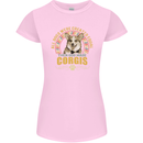 A Corgi Dog Womens Petite Cut T-Shirt Light Pink