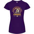 A Corgi Dog Womens Petite Cut T-Shirt Purple