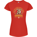 A Corgi Dog Womens Petite Cut T-Shirt Red